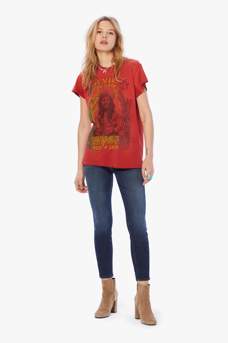 MadeWorn Bob Marley Movement Of Jah People Crew Tee - Red